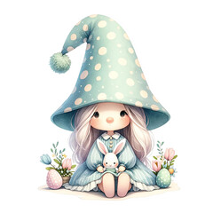 Hoppy Helpers: Cute Easter Gnomes Clipart Collection