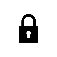 lock vector icon. simple flat trendy style illustration on white background..eps