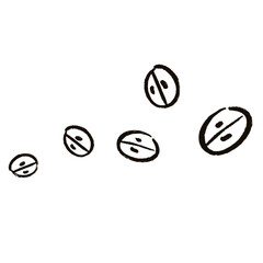 Coffee bean in line style