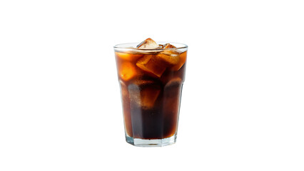 glass of black coffee with ice