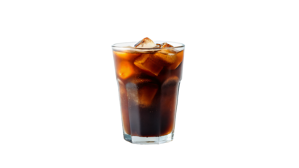 glass of black coffee with ice
