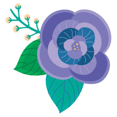 Pansy flower design