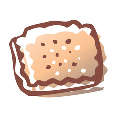 Cookie in hand drawn style