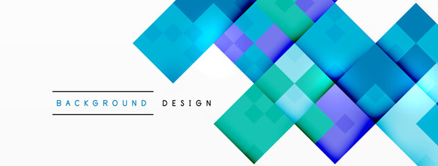 Fototapeta premium Dynamic colorful squares background. Vector Illustration For Wallpaper, Banner, Background, Card, Book Illustration, landing page