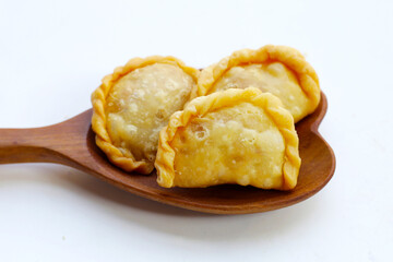Mini curry puff. Thai dessert