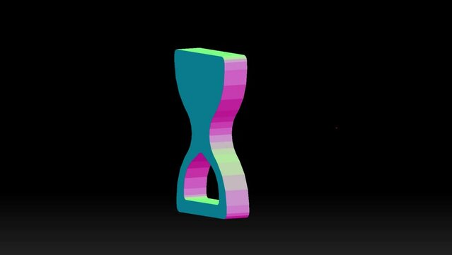 designing a 3D sandglass icon with vector techniques using zbrush software