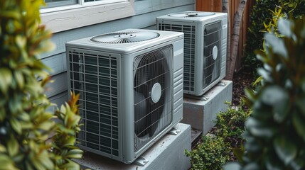 Air conditioning compressor outside