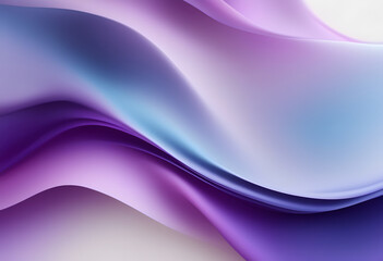 Obraz premium Abstract background with smooth, flowing waves in shades of purple and blue.