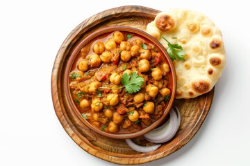 Indian food: chole chickpea curry