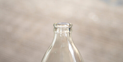  Close up of glass bottle