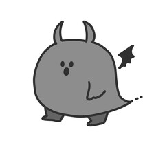 悪魔なおばけのイラスト