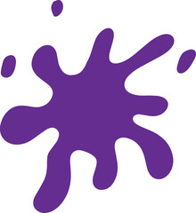 Purple blot paint splash illustration