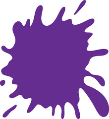 Purple blot paint splash illustration