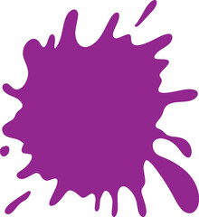 Purple blot paint splash illustration