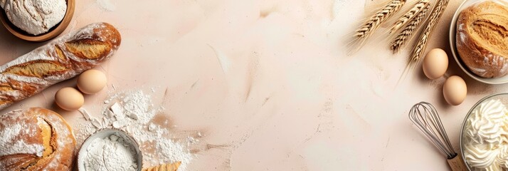 Obraz premium World baking day background concept with copy space