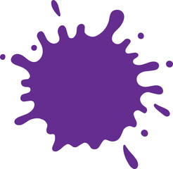 Purple blot paint splash illustration