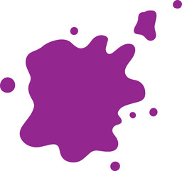 Purple blot paint splash illustration