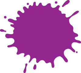 Purple blot paint splash illustration