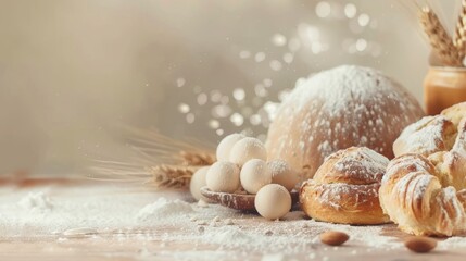 Obraz premium World baking day background concept with copy space