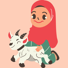 Eid al adha character, eid al adha celebration