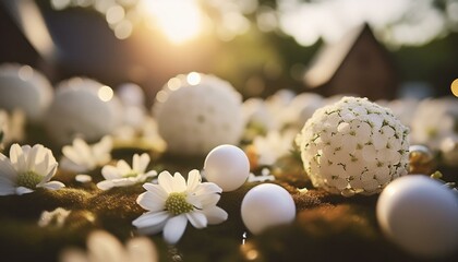 Event celebration  for wedding with small balls