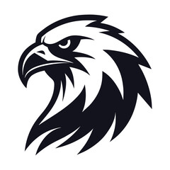 eagle head Vector illustration logo icon on white background