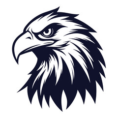eagle head Vector illustration logo icon on white background