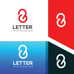 GB, BG letter logo design template elements. Modern abstract digital alphabet letter logo.