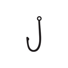 fishing hook logo icon