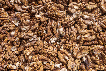 Close-up of shelled walnuts