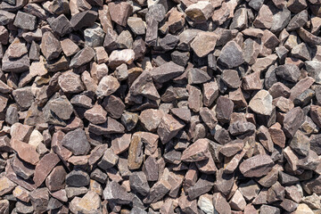 Mixed brown gravel texture