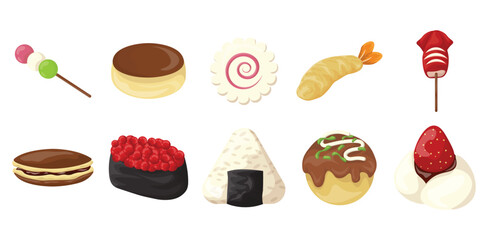 Japanese Food Vector Set