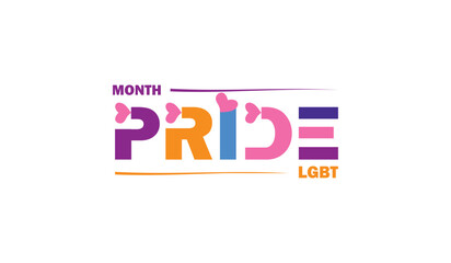 Obraz premium Pride in Vibrant Vector Design to Commemorate LGBT Month