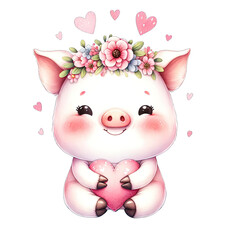 Sweet Animal Love: Valentine’s Day Clipart