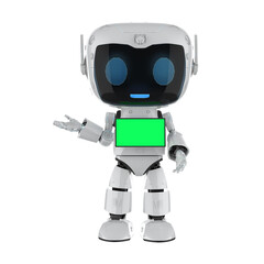 Ai personal assistant robot with empty screen