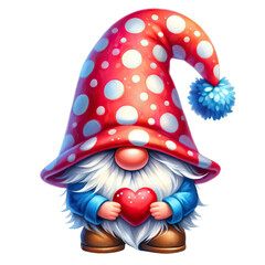 Enchanted Valentine's Day Gnome Clipart Series