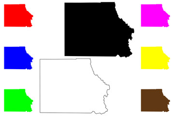 Eagle County, Colorado (U.S. county, United States of America,USA, U.S., US) map vector illustration, scribble sketch Eagle map