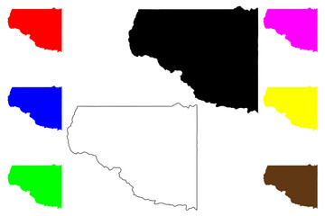 Gilpin County, Colorado (U.S. county, United States of America,USA, U.S., US) map vector illustration, scribble sketch Gilpin map