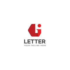 GI, IG letter logo design template elements. Modern abstract digital alphabet letter logo.