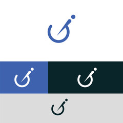 GI, IG letter logo design template elements. Modern abstract digital alphabet letter logo.