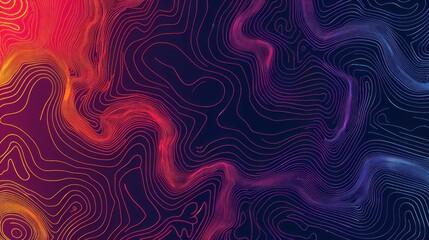 Fototapeta premium Colorful abstract background with geometric shapes, lines, stripes and stains, geo map stylized texture, AI generated image