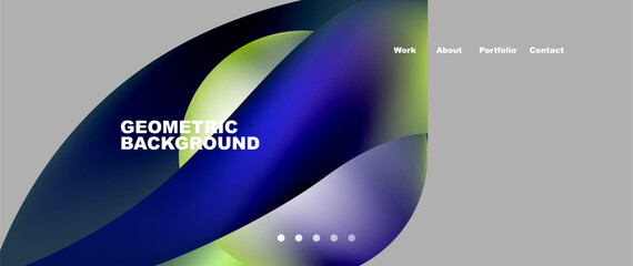 Dynamic flowing shapes concept design composition. Vector Illustration For Wallpaper, Banner, Background, Card, Book Illustration, landing page