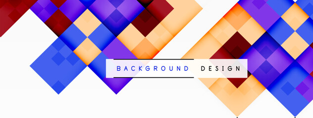 Dynamic colorful squares background. Vector Illustration For Wallpaper, Banner, Background, Card, Book Illustration, landing page