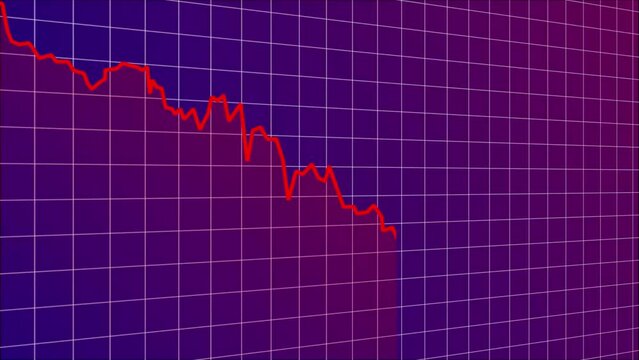 Stock Market Decline Falling Graph Animation