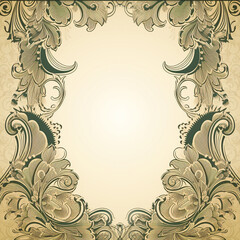 classic background, ornamental frame