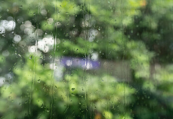 rain on the window