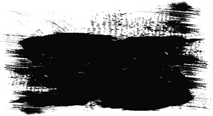 Black graphic color patches brush strokes effect background designs element, Brush strokes paint Isolated on white background,vector black line, grunge brush strokes ink paint isolated on white backgr