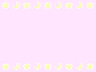 4:3 アニメ風かわいい星空フレーム♪