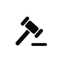 Gavel icon silhouette design template isolated illustration