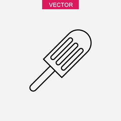 Ice cream outline icon. Popsicle simple line illustration for web and app on white background..eps